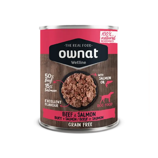 Ownat Wetline Canine Beef & Salmon 12X395Gr