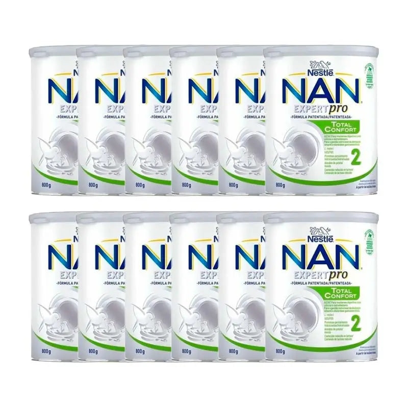 Pack 12 X Nan Comfort 2 Infant Milk, 800 g