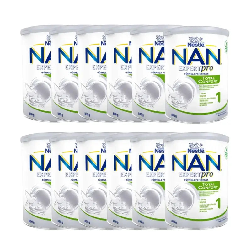 Nestlé Nan Total Comfort 1 Infant Milk, 12 X 800g Pack