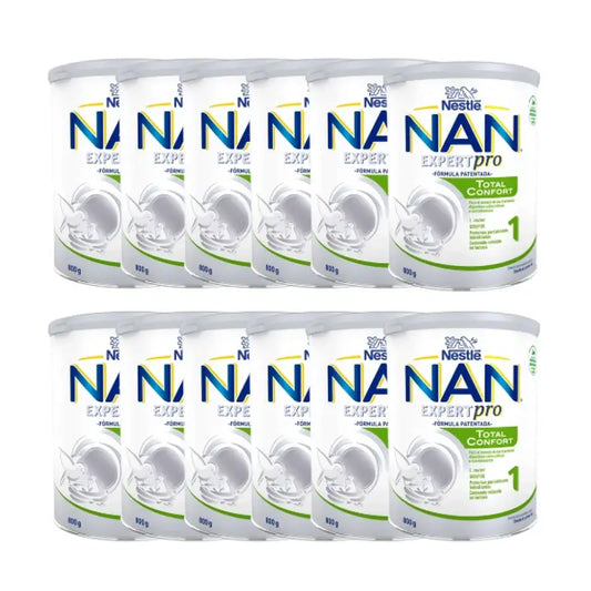 Nestlé Nan Total Comfort 1 Infant Milk, 12 X 800g Pack