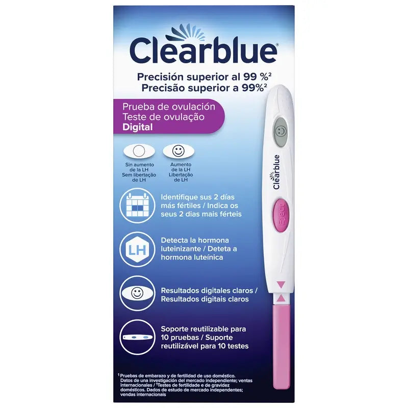 Clearblue Digital Pregnancy Test Pack 3 Pregnancy Tests + 3 Ovulation Tests 30 Sticks