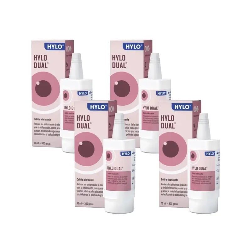 Hylo Dual Eye Drops 10 ml, Pack of 4