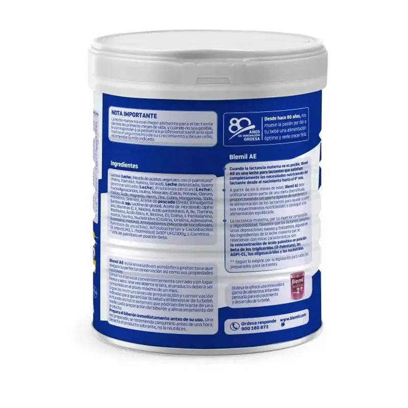 Pack 4 X Blemil Plus 1 AE, 800 grams