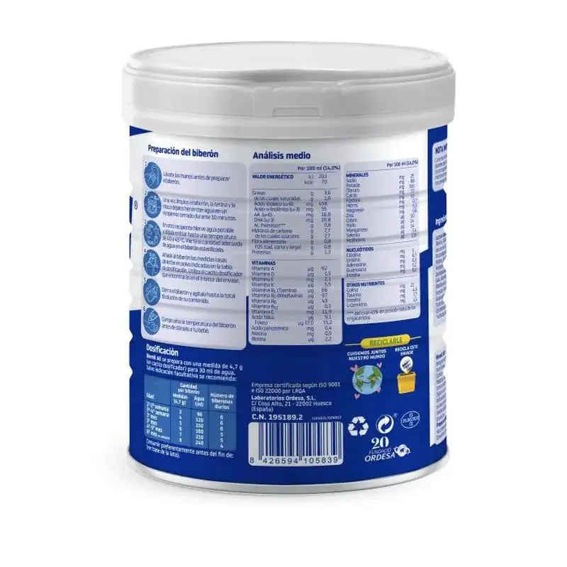 Pack 4 X Blemil Plus 1 AE, 800 grams