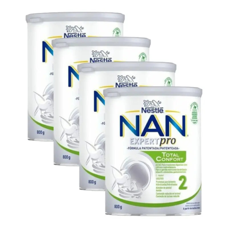 Pack 4 X Nan Comfort 2 Infant Milk, 800 g