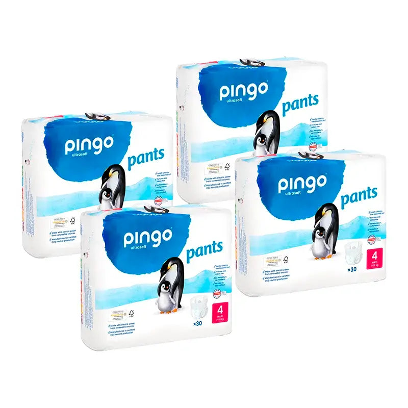 Pingo Nappy Panties Size 4, Pack 4 X 30 pcs.