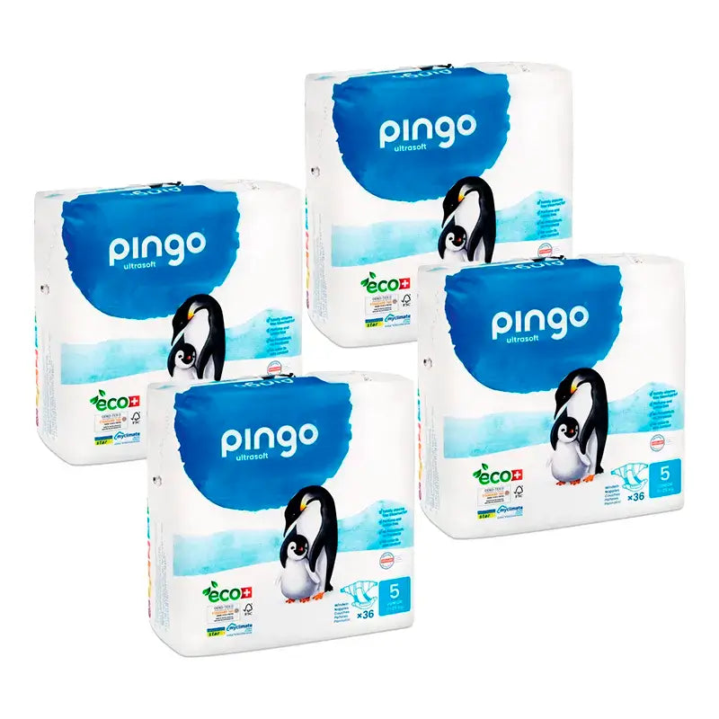 Pingo Nappy Nappy Pants Size 5, Pack 4 X 28 Units