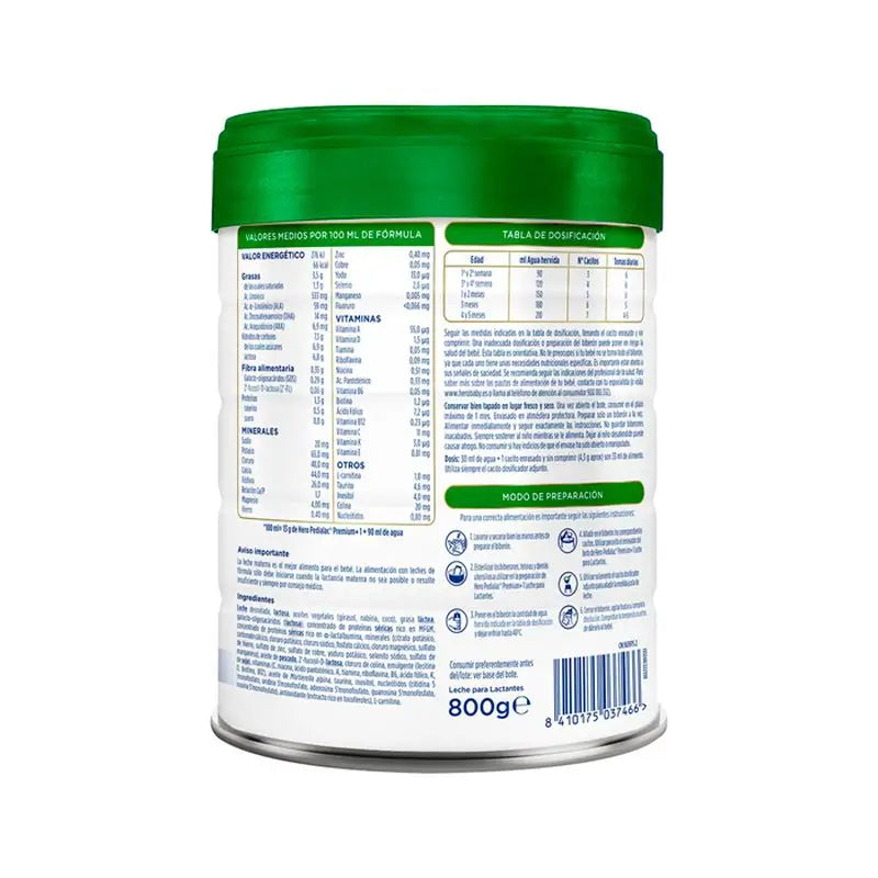 Hero Baby Pedialac 1 Starter Milk, Pack 8 X 800 g