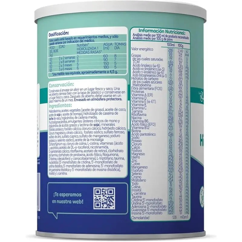 Nutribén Hydrolyzed 1 Milk Starter, 8 X 400 g