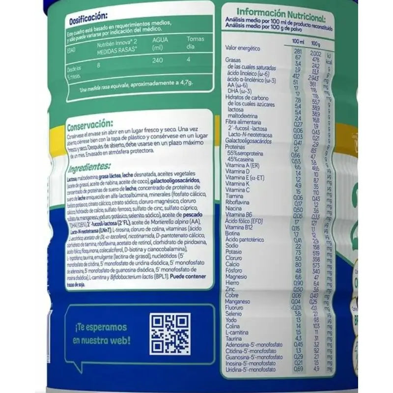 Nutribén Innova 2 Milk Continuation, 8 X 800 g