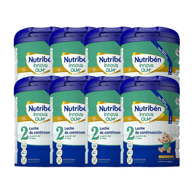 Pack 8 X Nutriben Innova 2 Milk, 800 g