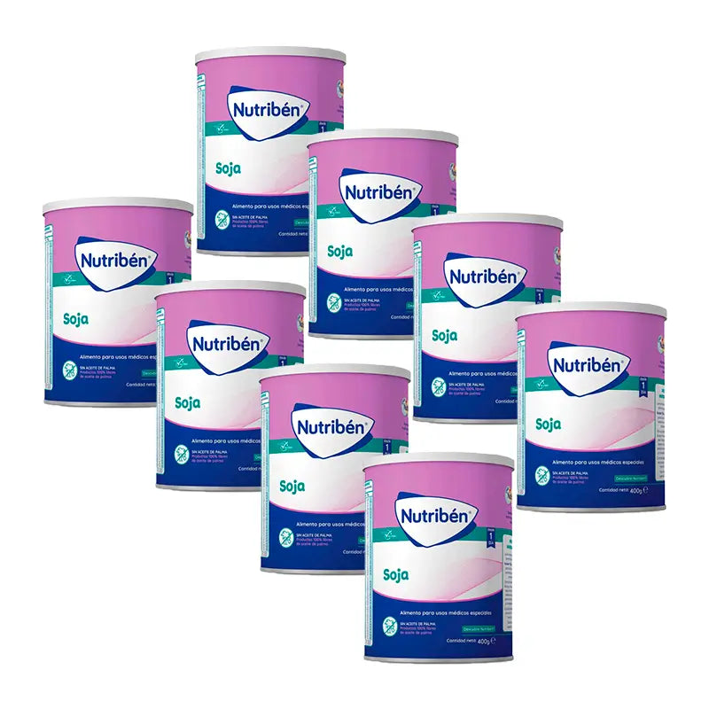 Nutribén Soya Hydrolysed Milk, 8 X 400 grams