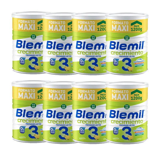Blemil Plus 3 Growth Pack 0% Added Sugar, 8x1200g