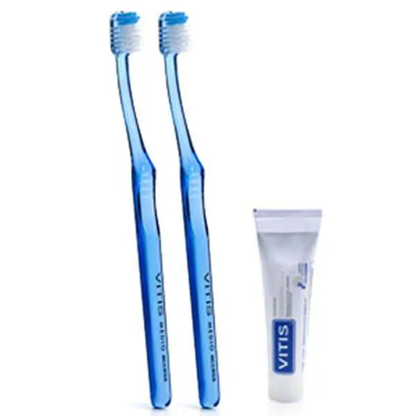 VITIS Duplo Medium Access toothbrush + Whitening paste 15 ml at the ...