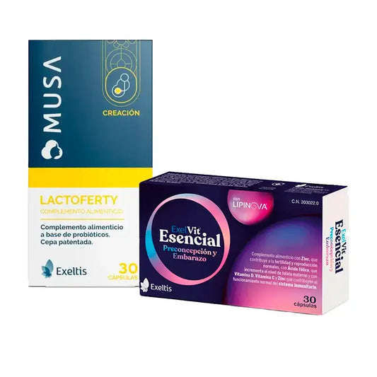 Healthy Conception Pack, Exelvit Essential + Musa Lactoferty, 30+30 capsules