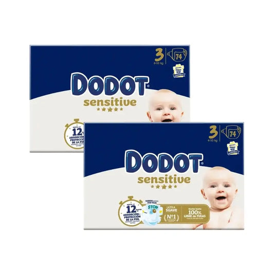 Dodot Sensitive Size 3, 148 Nappies