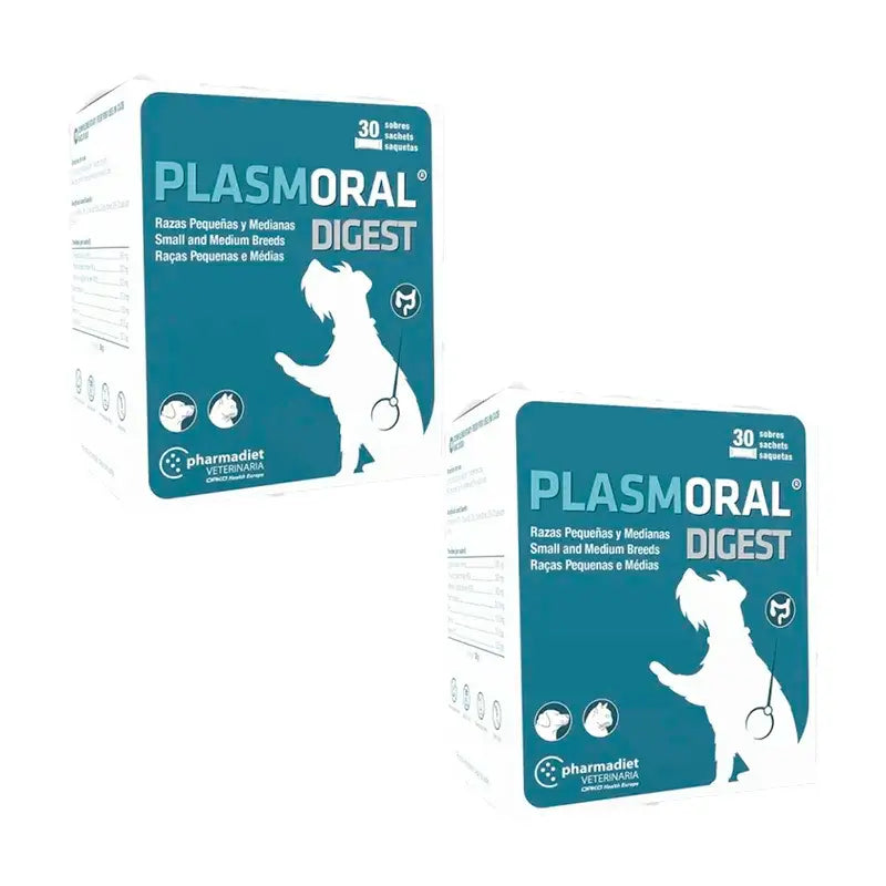 Pharmadiet Plasmoral Digest Small and Medium Breeds, Pack 2 x 30 sachets