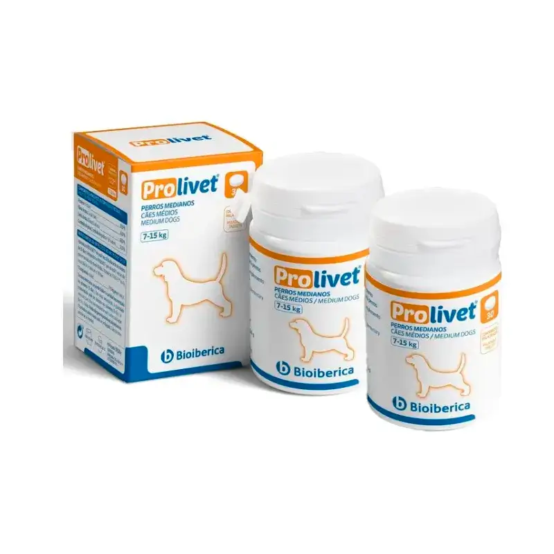 Prolivet Medium Dogs, Pack 2 x 30 Tablets