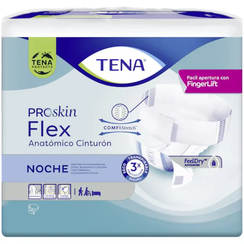 Tena Diaper Flex Proskin Anatomical Night Belt Large , 80 pcs.
