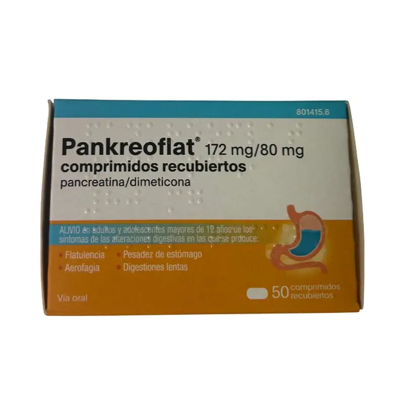Pankreoflat, 50 Tablets