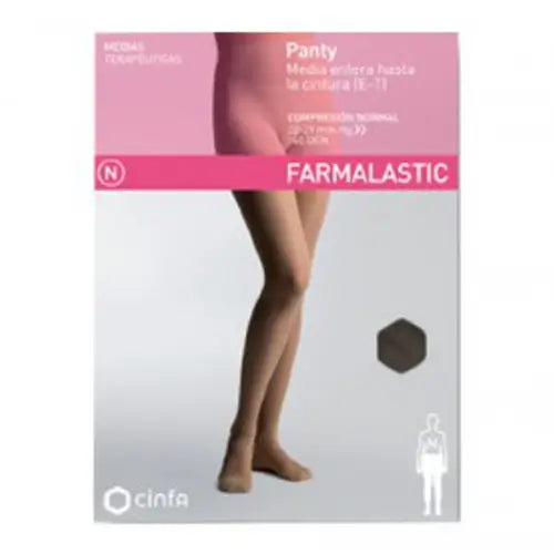 Farmalastic Normal Comp Pantyhose Black Small size