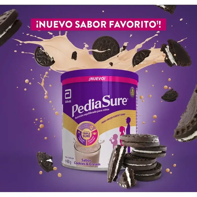 Pediasure Cookies & Cream + Drink Chocolate Children, 850 gr + 4 Bottles Chocolate x 220 ml