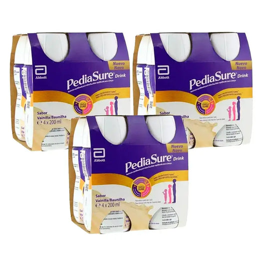 Pediasure Drink Vanilla Children, 4 Bottles x 220 ml Pack 3