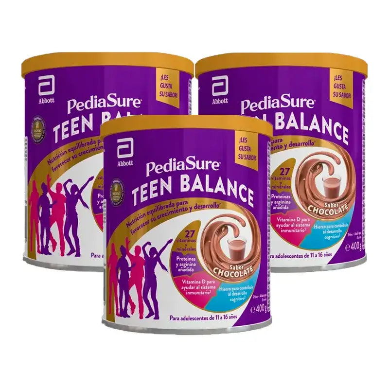 Pediasure Teen Balance Teenage Chocolate, 3x400 grams