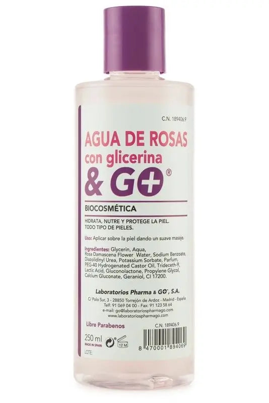 Pharma & Go Rose Water + Glycerine 250Ml.