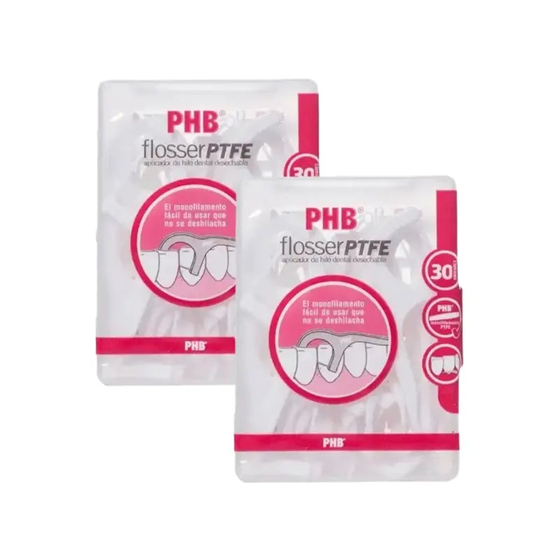 Phb Flosser Ptfe Disposable Floss Applicator, 2X30 Units