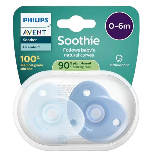 Philips Avent Soothie Soothing 2 soothers 0-6m baby boy