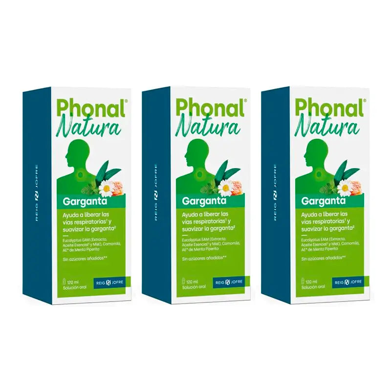 Phonal Natura Triplo Throat, 3 x 120 ml