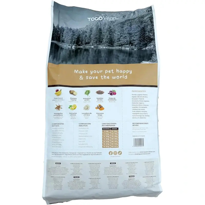 Togo Hypoallergenic Hypoallergenic Vegan Dog Food, 4 kg
