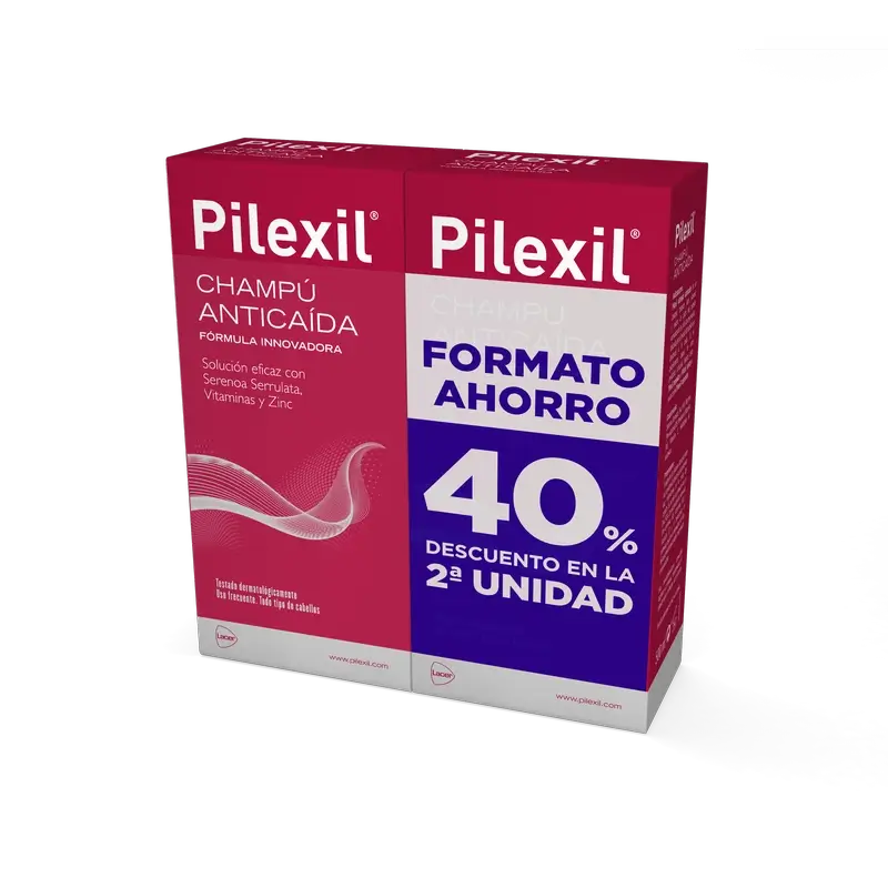 Pilexil Duplo Anti-Hair Loss Shampoo 500Ml 2nd Unit 40% Discount