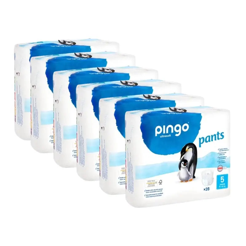 Pingo Nappy Nappy Wipes Size 5 (11-25 Kg), 6X28 Units