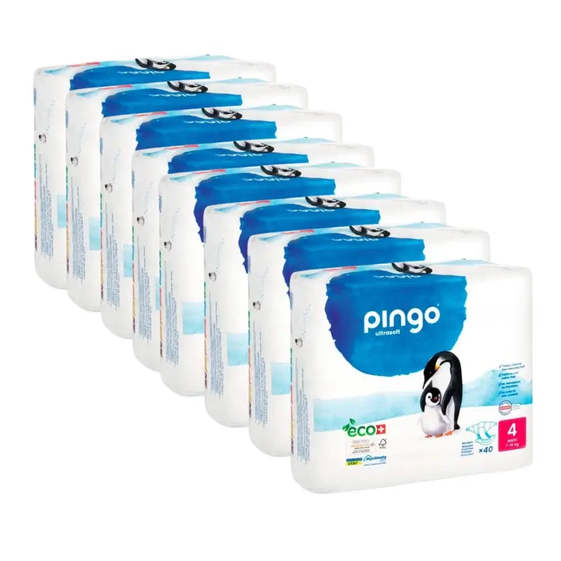 Pingo Nappy Nappy Bottoms Size 4 (7-18 Kg), 8X30 Units