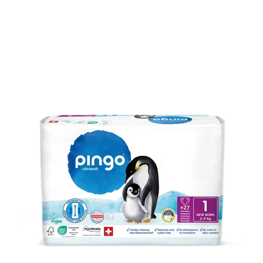 Pingo Ecological Nappies Size 1 (2-5 Kg), 27 units