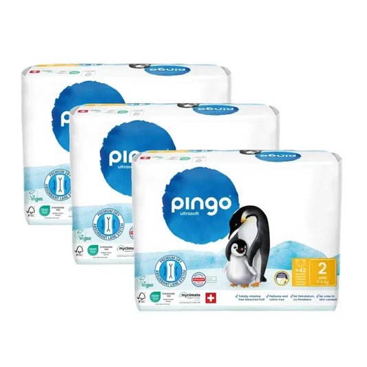 Pingo Ecological Nappies Size 2 (3-6 Kg), 3X42 Units