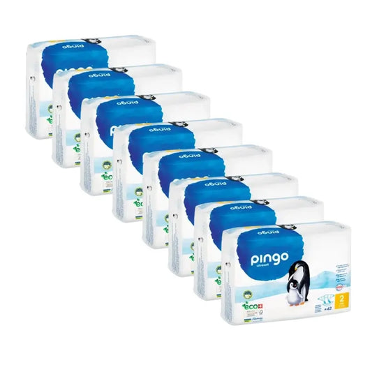 Pingo Ecological Nappies Size 2 Mini (3-6 Kg), 8X42 Pcs.