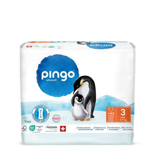 Pingo Ecological Nappies Size 3 (4-9 Kg), 44 pieces