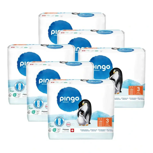 Pingo Ecological Nappies Size 3 (4-9 Kg), 6X44 Units