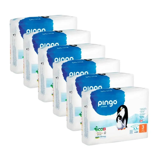 Pingo Ecological Nappies Size 3 Midi (4-9 Kg), 6X44 Pcs.