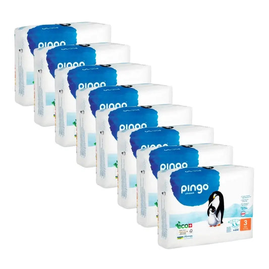 Pingo Ecological Nappies Size 3 Midi (4-9 Kg), 8X44 Pcs.