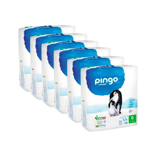 Pingo Ecological Nappies Size 6 Xl (15-30 Kg), 6X32Units