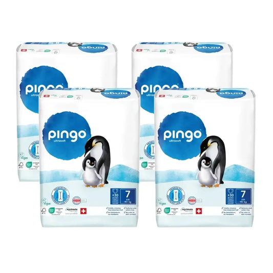 Pingo Ecological Diapers Size 7 (+15 Kg), 4X30 Units
