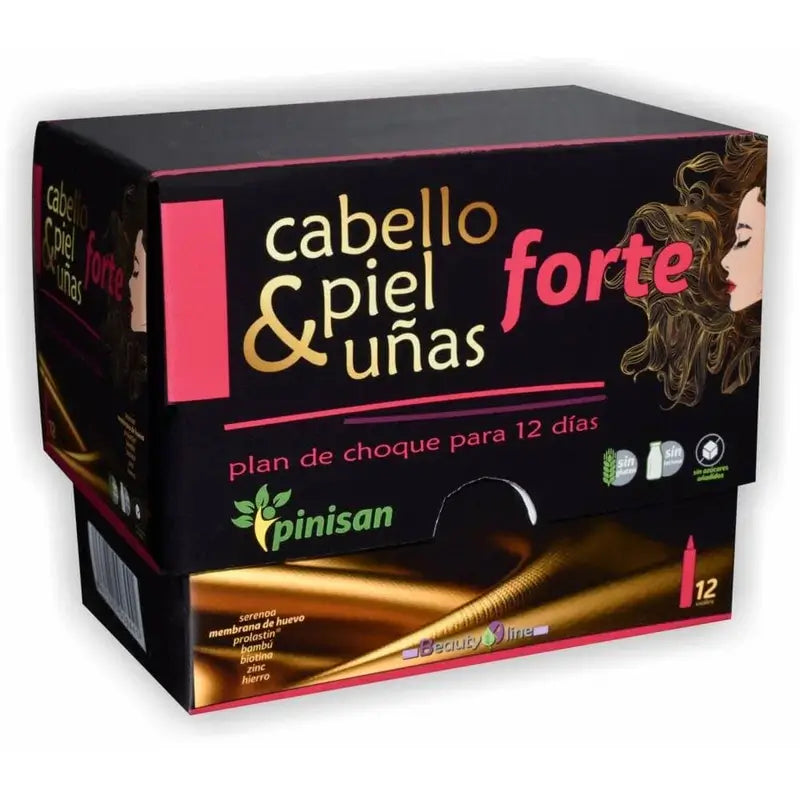 Pinisan Hair, Skin & Nails Forte 12Vials