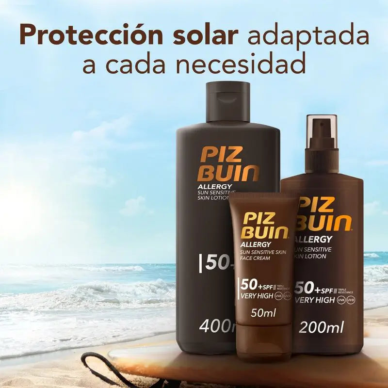 Piz Buin Allergy Sunscreen Body Cream SPF50, 400 ml