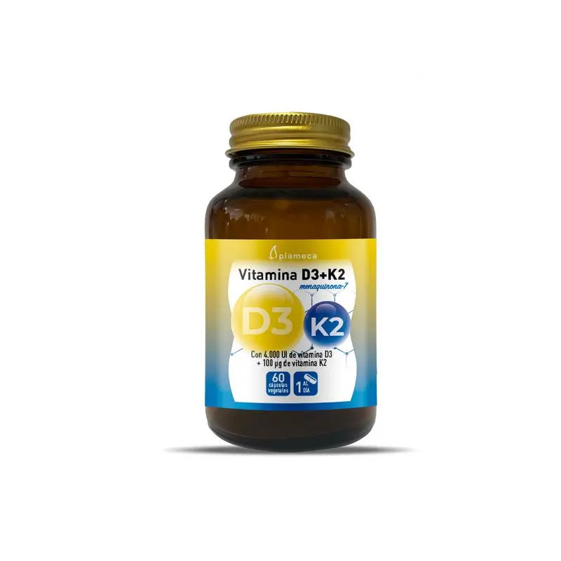 Plameca Vitamina D3 + K2, 60 cápsulas