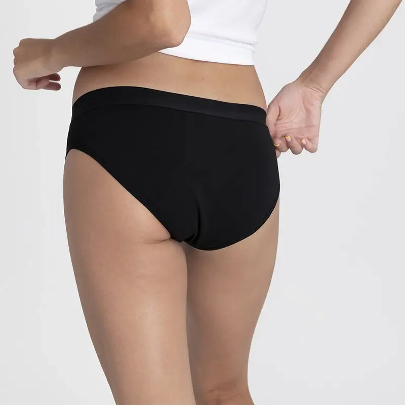 Platanomelon Kiwitas Classic Sporty Menstrual Panties Black T / S