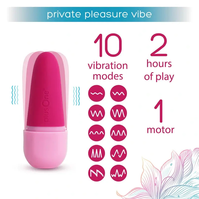 Plusone Private Pleasure Vibe , 1 pcs.